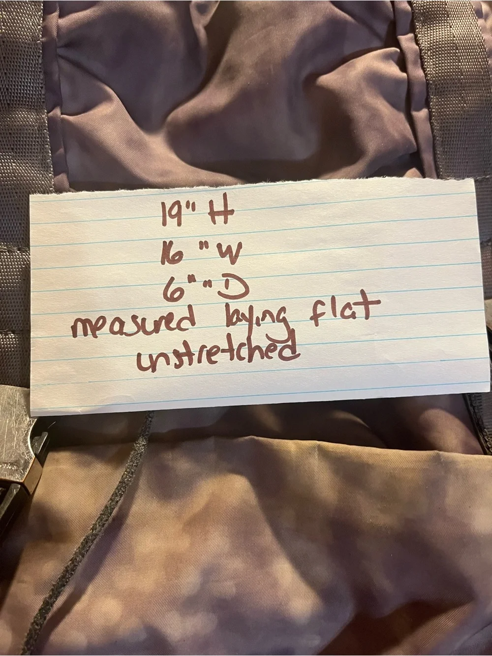 Lululemon Wanderlust Rucksack Snowy Owl Print Large Backpack Purple & Grey Rare
